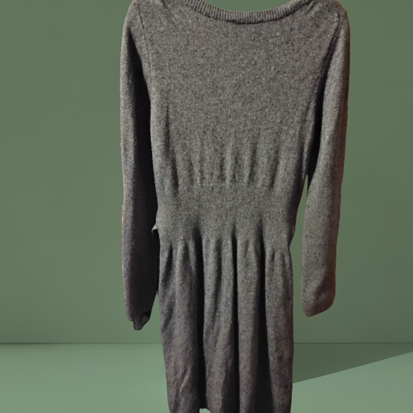 Ann Taylor Soft Gray Will Blend Sweater Dress - Picture 6 of 7